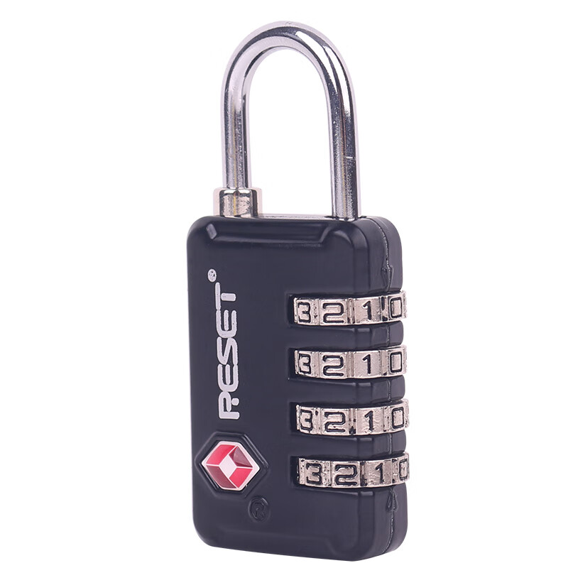 RESET锐赛特RST-141 出国出境欧美TSA密码锁4位密码锁旅行拉杆箱密码锁 RST-141黑色