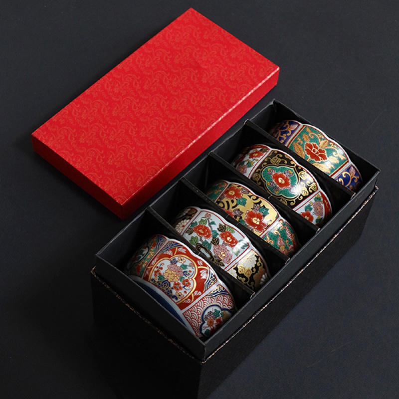 北野工坊日式伊万里日式家用陶瓷饭碗宫廷风拉面碗甜品碗餐具礼盒