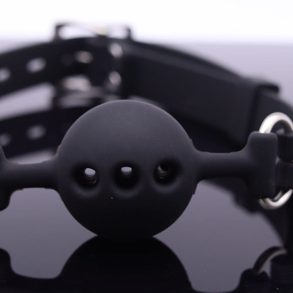 优质口塞 夫妻 带气孔嘴塞 sm性用品 男女床上游戏 小号黑色 单独优质