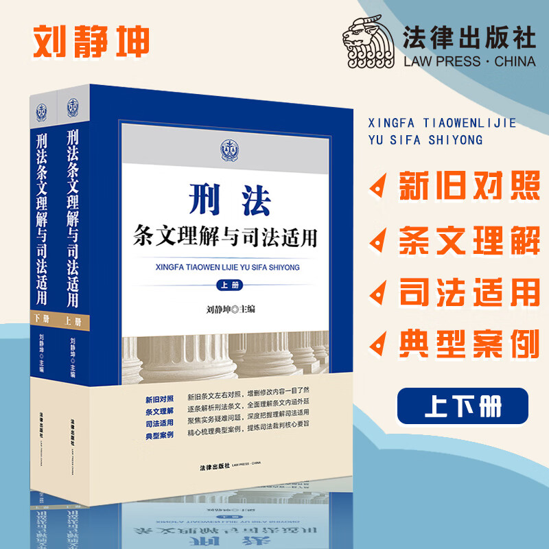 2021新书 刑法条文理解与司法适用 上下册 刘静坤 刑法修正案十一解读新刑法工具书刑法一本通 书籍