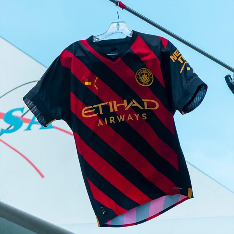 智宙2022官方新品曼城球衣22-23客场短袖球员版足球队服运动套装 球衣