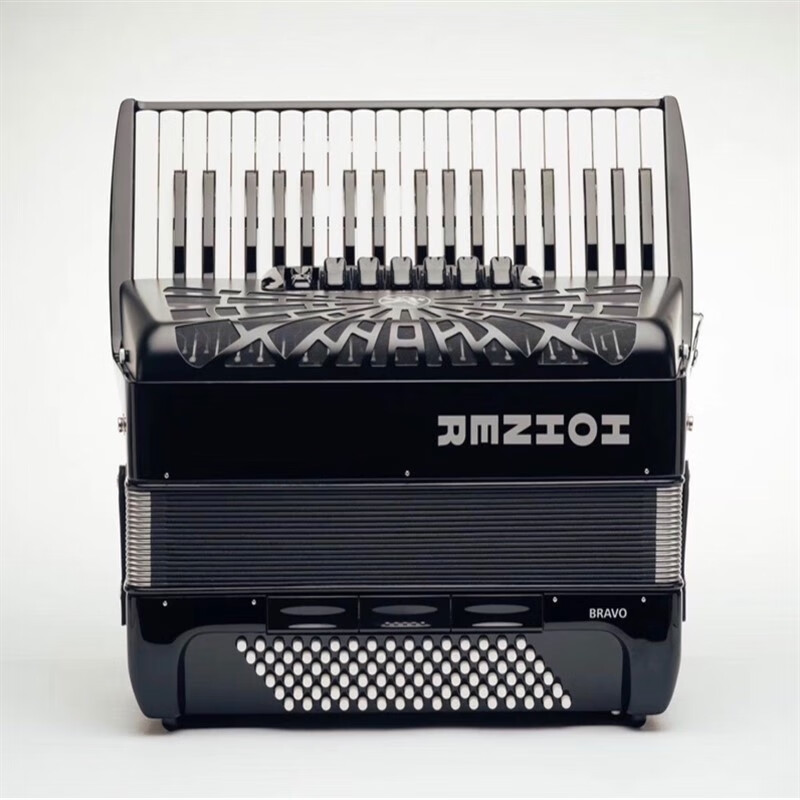 hohner送给爸妈的好礼物 德国霍纳牌三排簧96贝斯手风琴 96贝司 白色