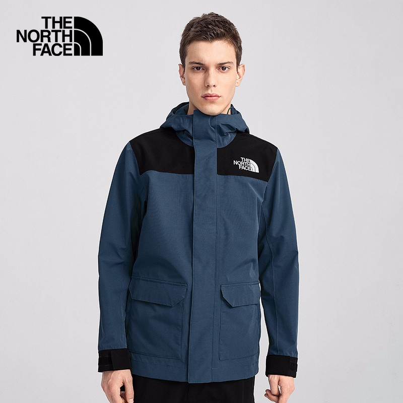 2021春夏新款TheNorthFace北面夹克男户外防泼水保暖防风单层外套4U8P WC4/蓝色 L