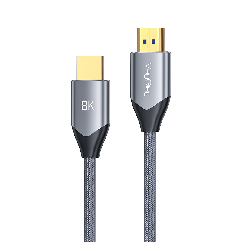 VEGGIEG HDMI线2.1版 8K60Hz 4K120Hz 电脑机顶盒接电视显示器投影仪高清视频连接1.5米  兼容HDMI2.0