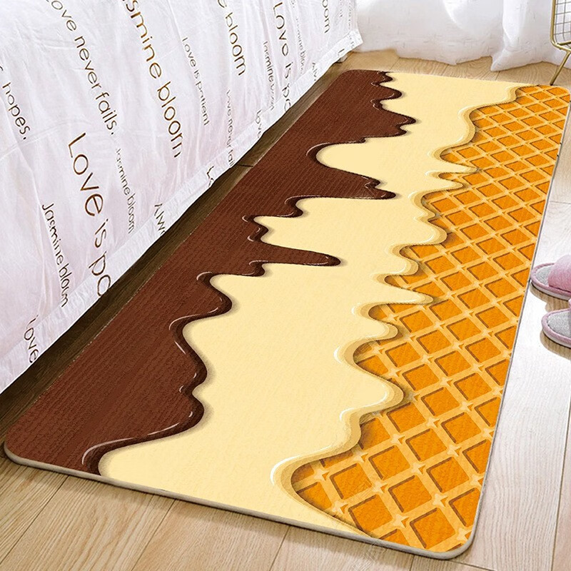 KAYE卡通床边地毯可定制家用卧室加厚毯子客厅飘窗垫轻奢简约免洗地毯 CTBED-T1 60x160 cm