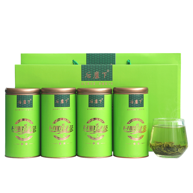 百满 日照绿茶茶叶2023年新茶有机绿茶一级浓香型栗香礼盒500g山东特产年货送礼