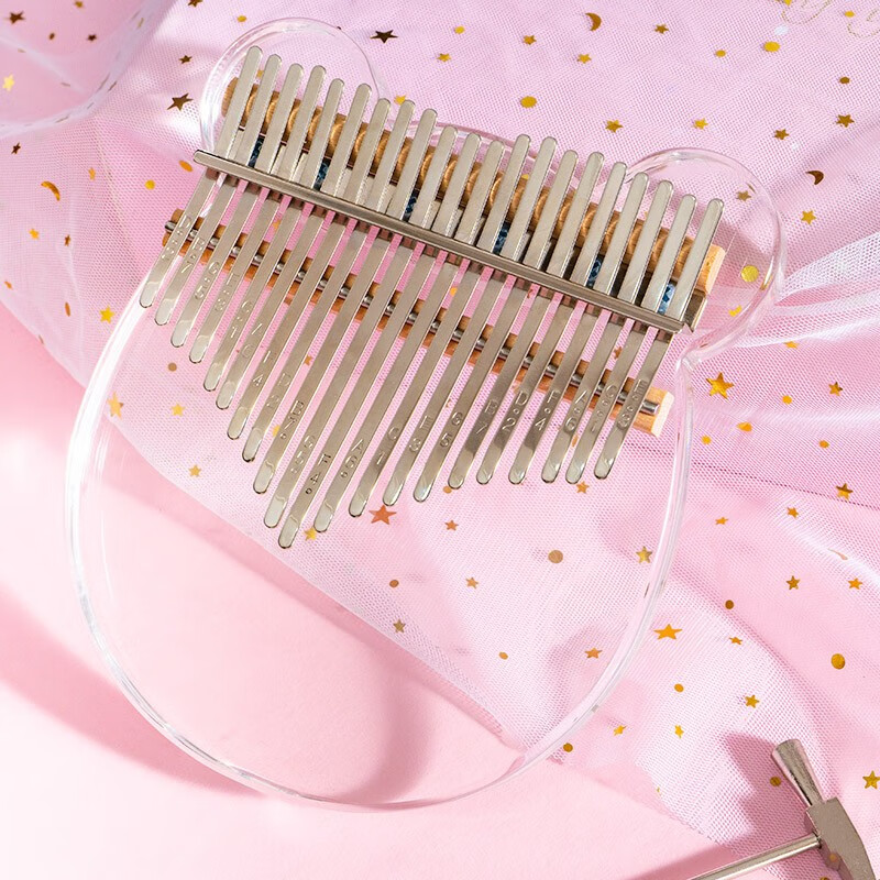 木火卡林巴琴水晶透明拇指琴21音初学手指琴kalimba定制照片免费刻字