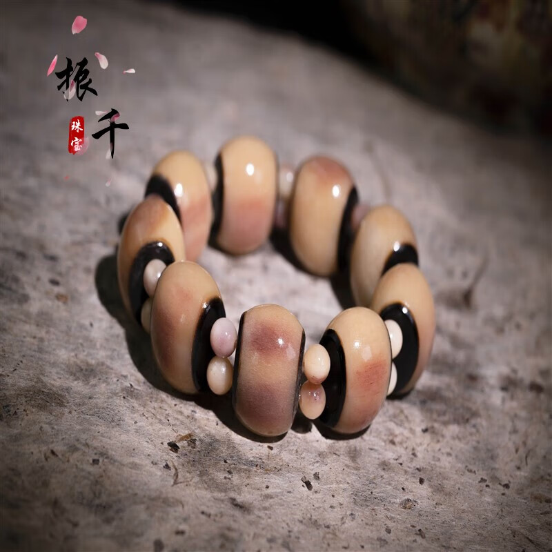 振千骆驼骨手串满血小腿骨玉化骨头珠子男士文玩佛珠手链饰品 款式一