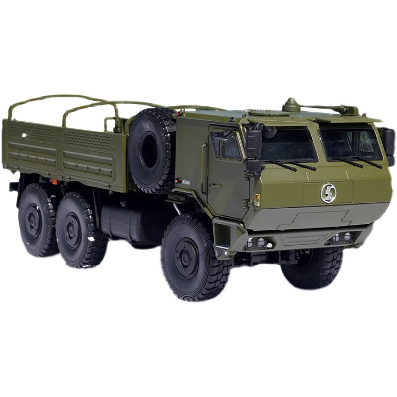 1:24原厂陕汽重卡军车模型合金越野车运兵车军卡 陕汽军卡 sx2150
