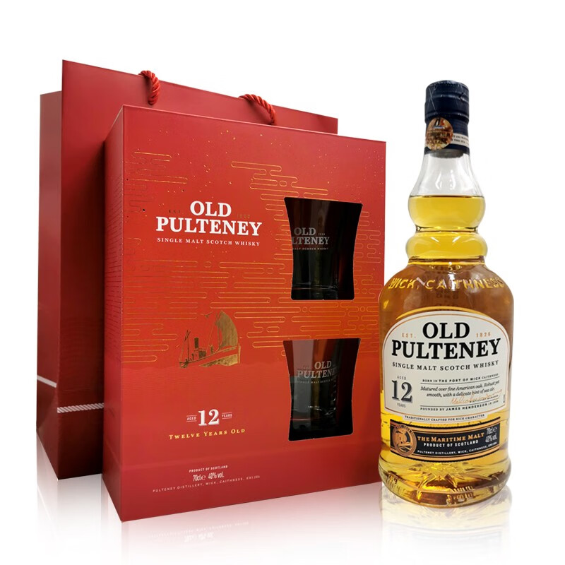 富特尼（Old Pulteney）苏格兰12年单一麦芽威士忌 高地产区 英国原瓶进口洋酒 新春礼盒款
