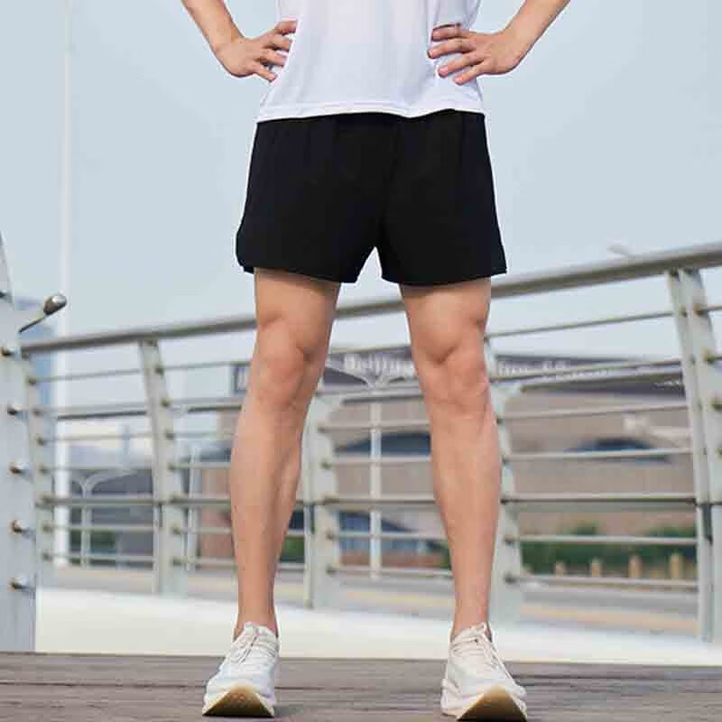 画跑【顺丰发货】马拉松专业运动速干跑步腰包短裤男女透气多袋运动裤 男款黑色 M
