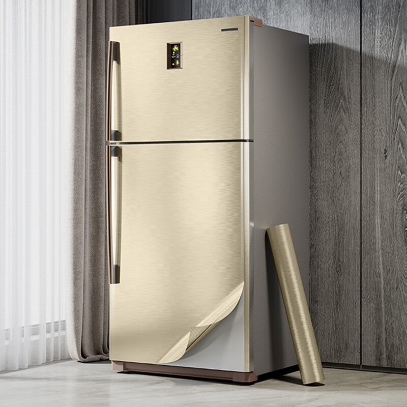 索菲斯冰箱贴纸全贴空调冰柜门家电防尘生锈保护膜改色翻新金属拉丝