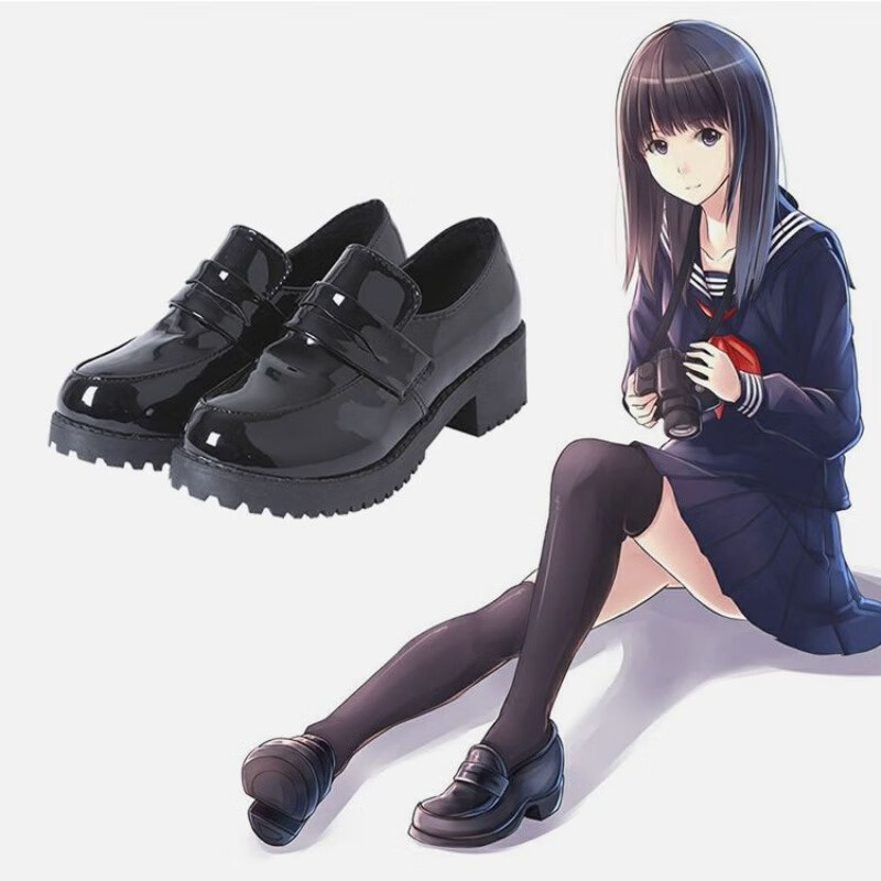 源品福(yuanpinfu)日系学生鞋女日本jk制服鞋女仆鞋子动漫cos皮鞋圆头