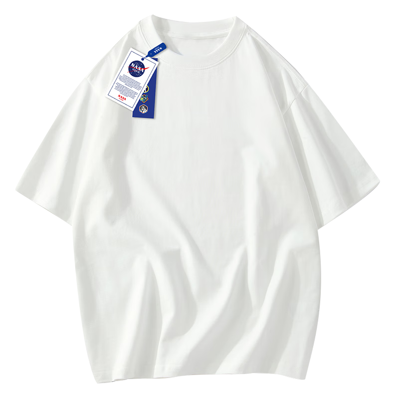 NASA GISS 纯棉短袖t恤  白色