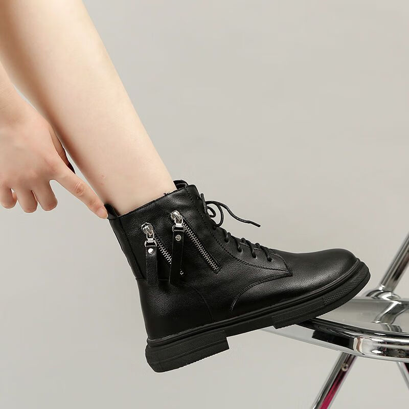 少女学生跑步鞋秋冬款初中女生冬天穿的大码女秋季41-43新款女英伦风