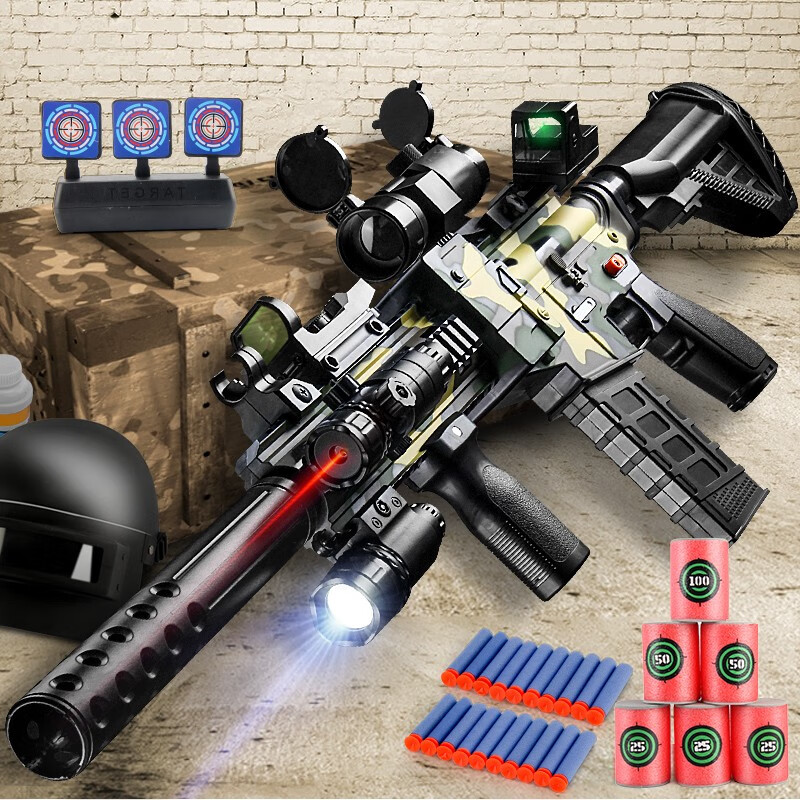 恩贝家族M416迷彩儿童男孩玩具枪电动连发软弹枪评测及价格走势