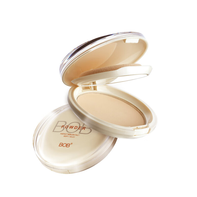 bob恒彩光感粉饼 遮瑕粉底定妆干粉粉饼清爽肤女 01粉肌色