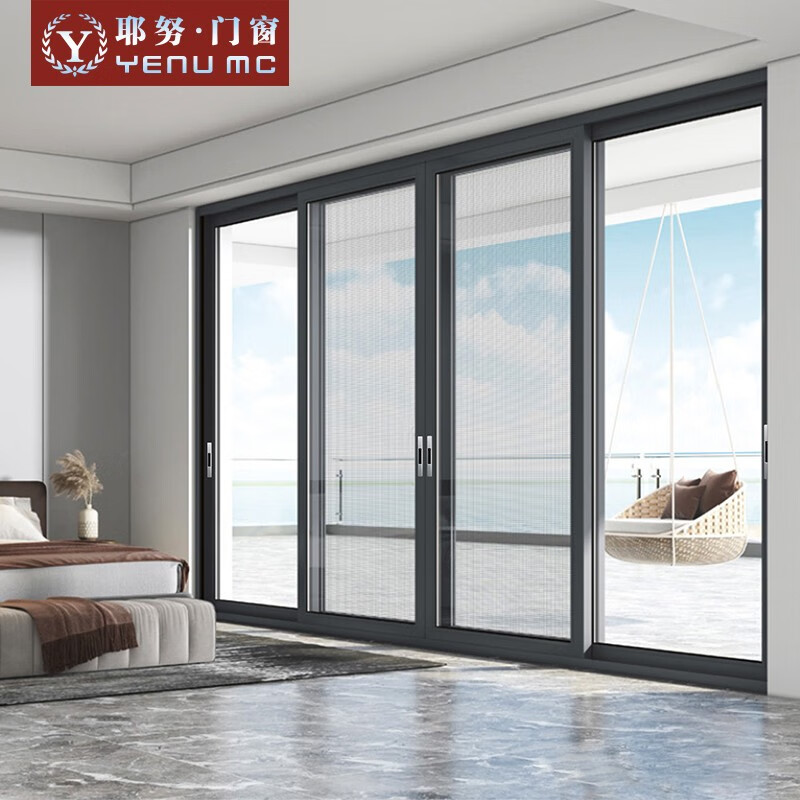 佰家88系列 断桥铝门窗铝合金重型推拉门客厅阳台移门隔音钢化玻璃门
