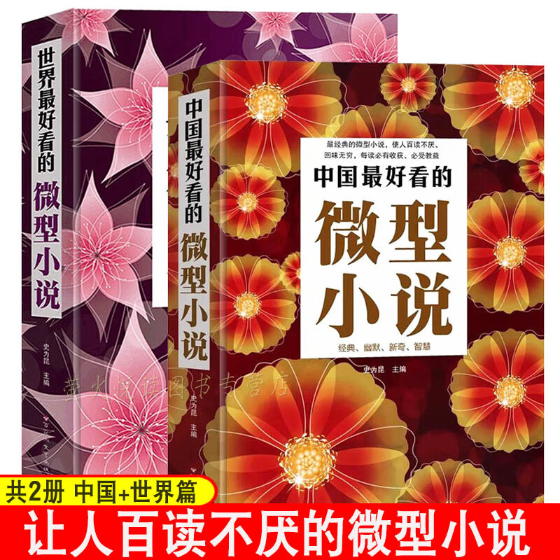 中国+世界最好看的微型小说 2册 中外名家大全集小小说一百多年一百多位大师的短篇佳作品集鲁迅沈从文老舍贾平凹王蒙郭沫若欧亨利马克吐温等微型小说散文精选短小说 现当代文学经典书籍