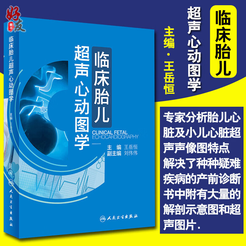 正版 临床胎儿超声心动图学 王岳恒 超声心动图 心脏超声诊断学 胎儿