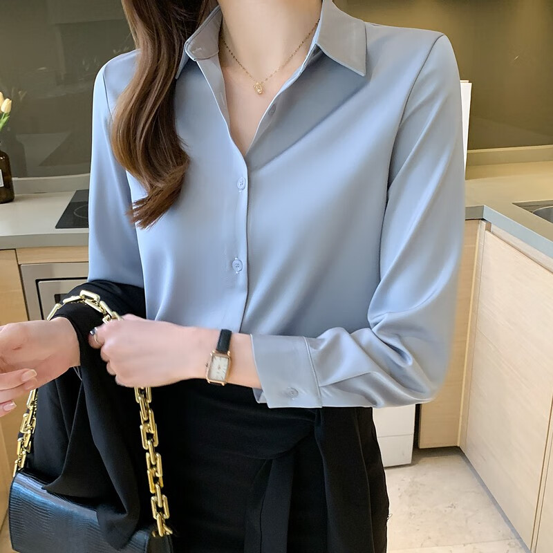 皮尔卡丹2024夏季新款真丝衬衫精品职业上衣女杭州高端气质丝绸品牌