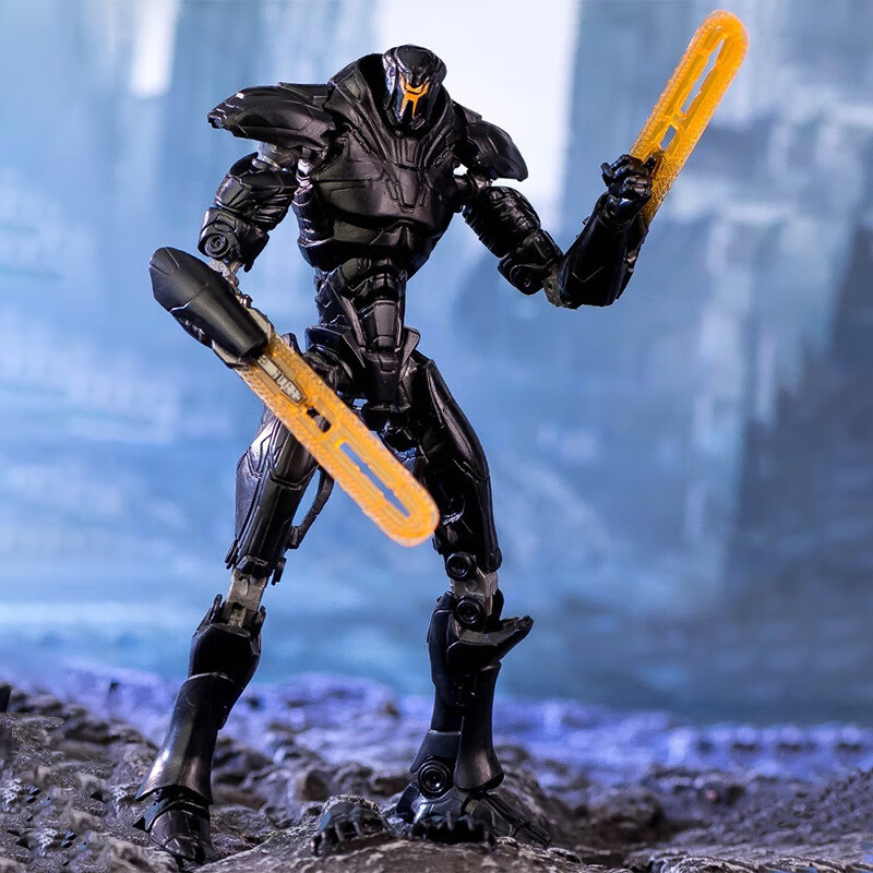 励阳环太平洋手办 机甲复仇流浪者装甲玩具模型黑曜石泰坦怪兽摆件 黑