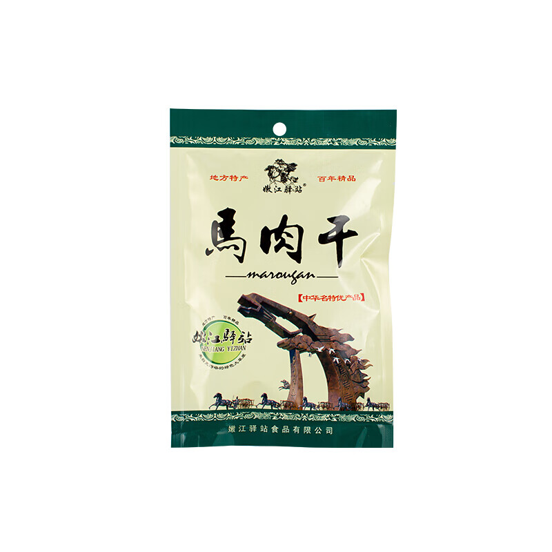 嫩江驿站 手撕马肉干礼盒400g东北特产即食零食小吃风干马肉干 礼盒装