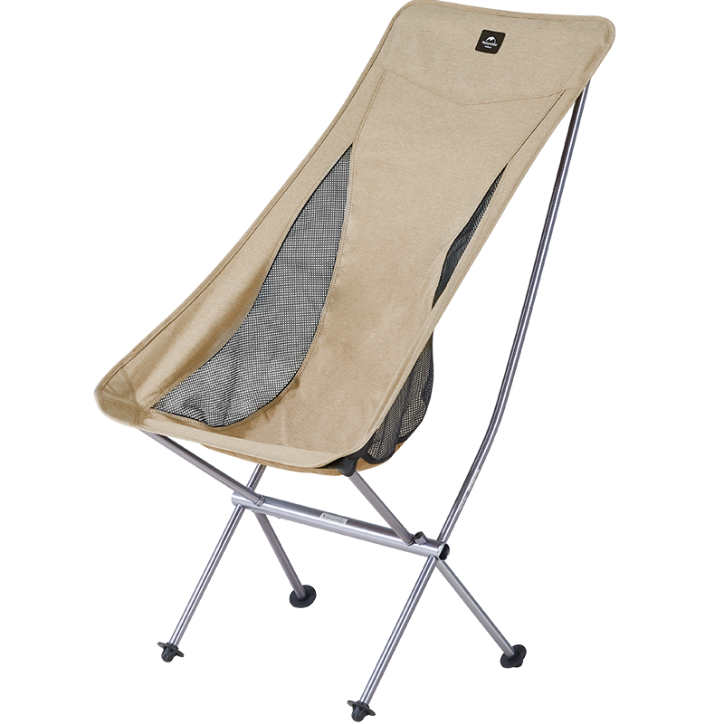 NatureHike 挪客月亮椅便携户外超轻铝合金折叠椅野外露营折叠椅子 沙丘褐-小号