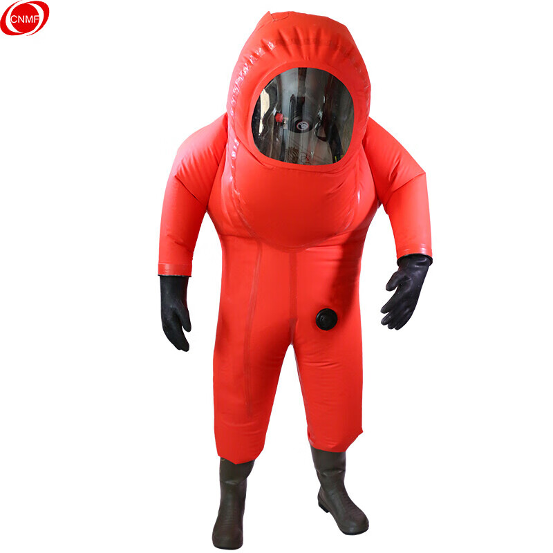 谋福cnmf 8890 重型防化服 呼吸器内置式消防防化服全密封耐酸防护服