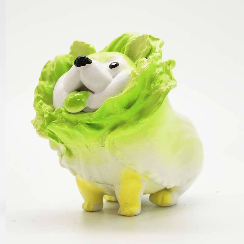 菜狗玩偶蔬菜精灵盲盒系列国产白菜狗莲藕狐公仔玩偶摆件隐藏全套现货