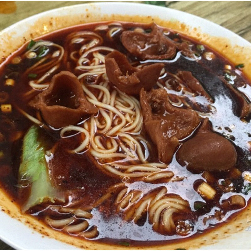 德祥隆舌尖上的中国重庆小面前胖妹面庄麻辣肥肠面水面生面一份装