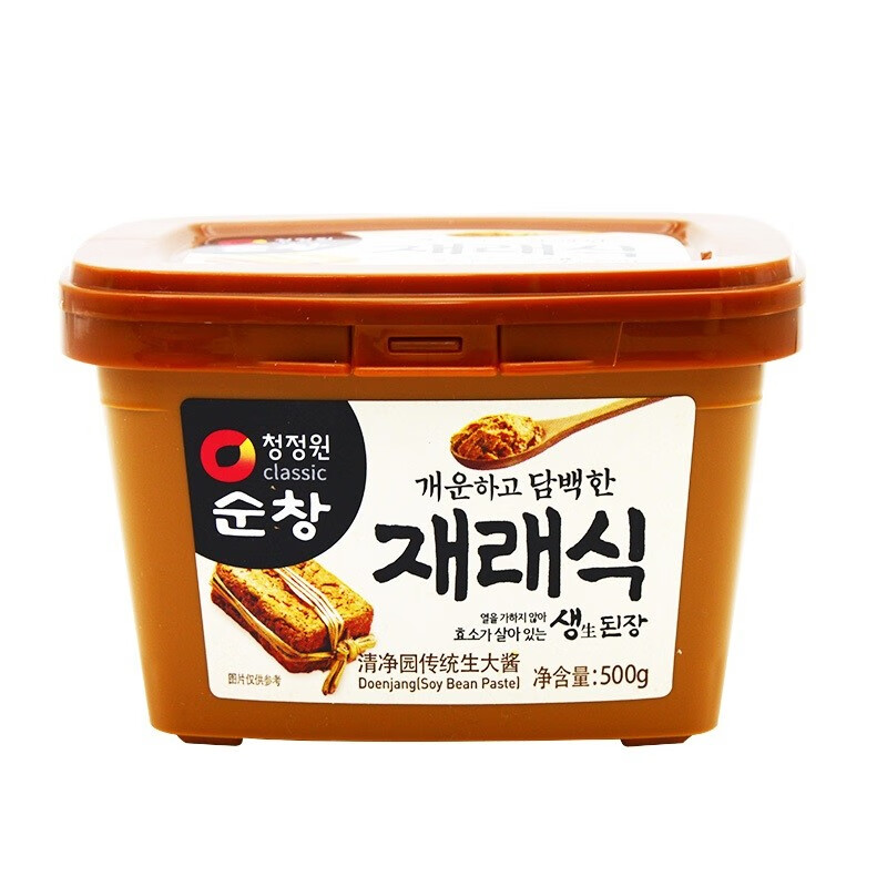 清净园生大酱500克 韩国进口大酱酱汤调味酱 500克/盒生产日期23.11.