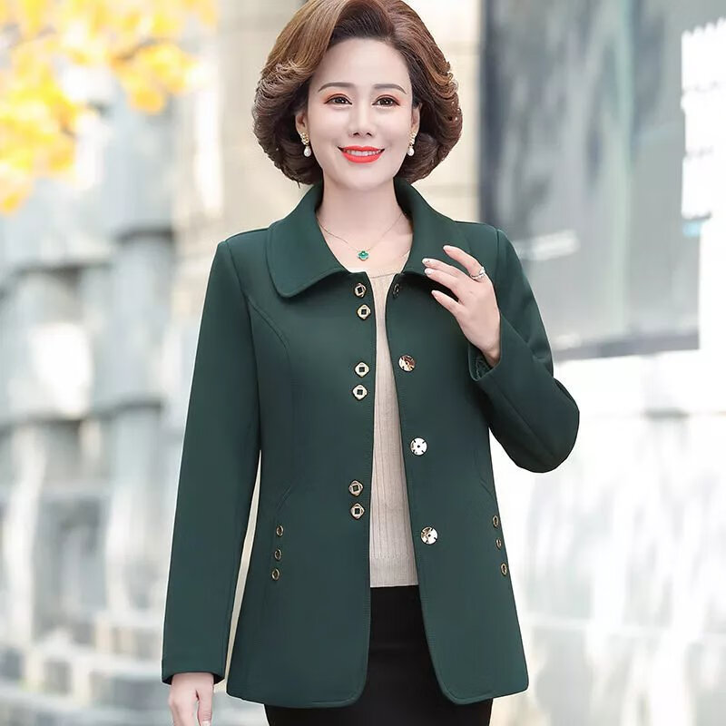 歌班娅女士秋季外套女秋款外穿装40到50岁短款上衣中年女装春秋衣服