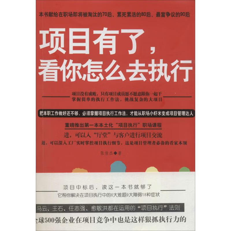 项目有了,看你怎么去执行