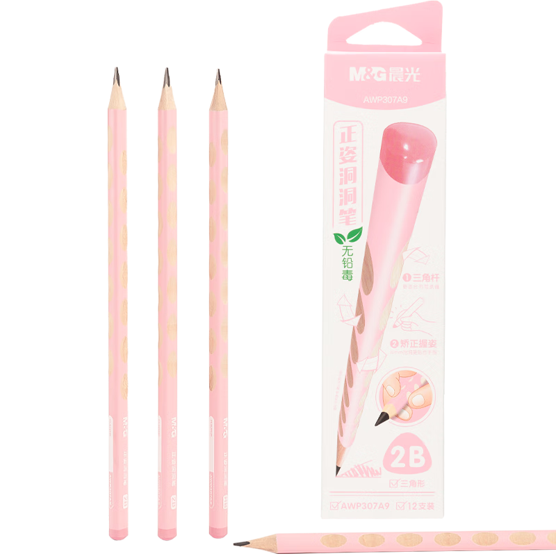 ����(M&G)�ľ� 2B����Ǧ��12֧ ��ͯ���˽���Ǧ��ѧ�����ֱ� ���ղ��׶���Ǧ���� ��ɫ��AWP307A9