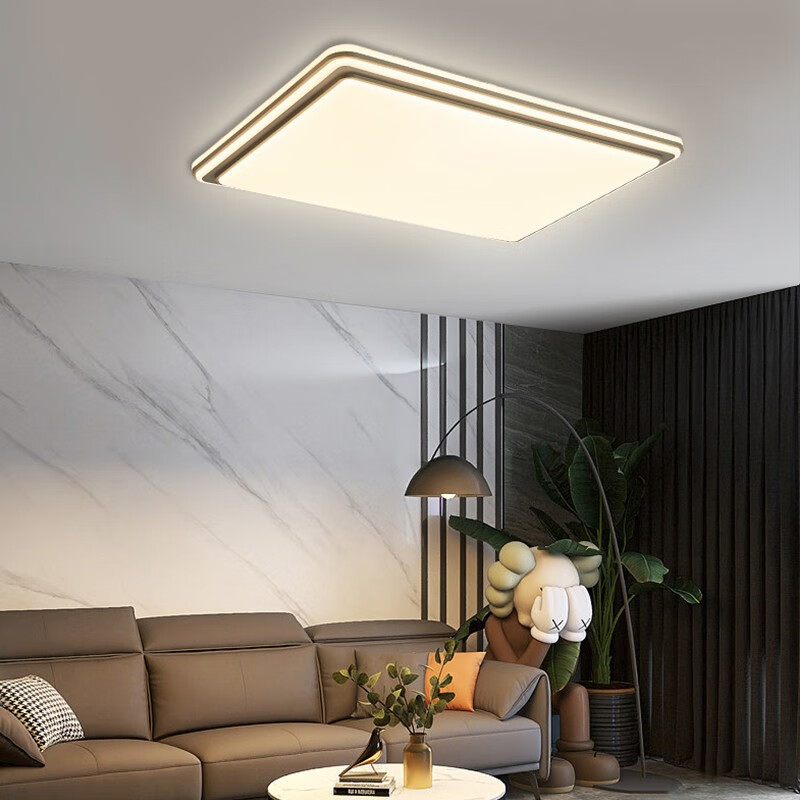 贵派(goldp)现代简约客厅灯led柔光灯具三色温装饰的感觉长方客厅灯