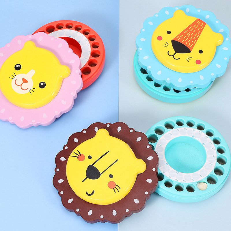 集物一册 乳牙盒宝宝掉换牙齿保存盒乳牙收纳盒 创意礼物送小孩乳牙纪念盒 小男孩