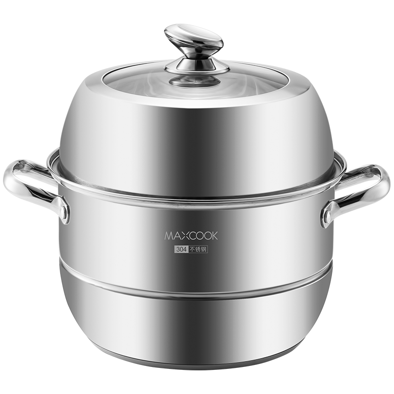 【美厨（MAXCOOK）】304不锈钢二层蒸锅——健康环保，高效烹饪