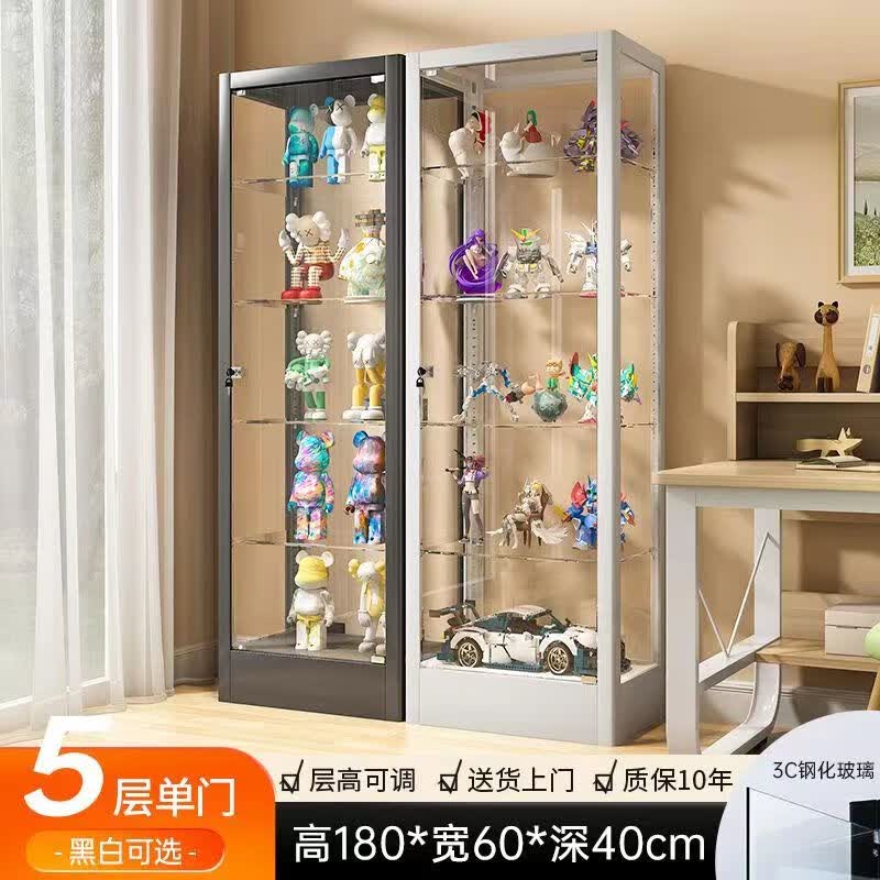中飞蓝达展示柜乐高模型玻璃柜产品奖品陈列柜家用高达玩具柜带灯防尘酒柜 加厚款单门5层1800*600*400 含灯使用感如何?