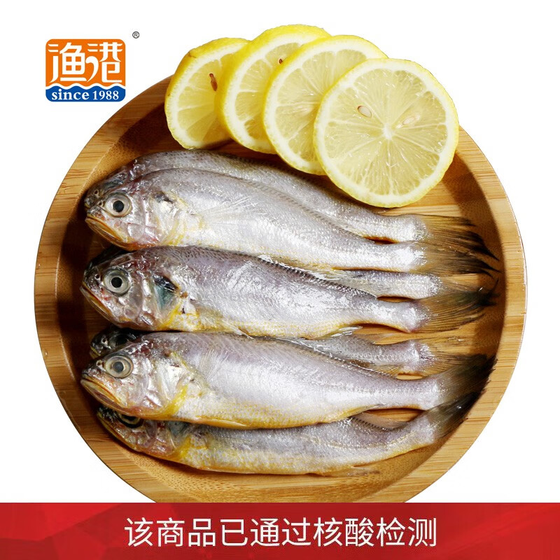 渔港 国产冷冻渤海小黄鱼 600g  12-15条 袋装 烧烤食材 海鲜水产