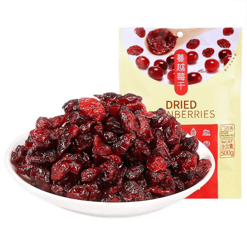 可茜【1斤装】可茜蔓越莓干500g 水果果肉干零食蜜饯果干d