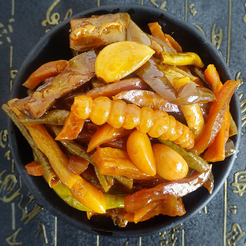 什锦菜萝卜干 榨菜黄瓜辣椒咸菜下饭菜开胃菜整箱 250gx2袋八宝酱菜