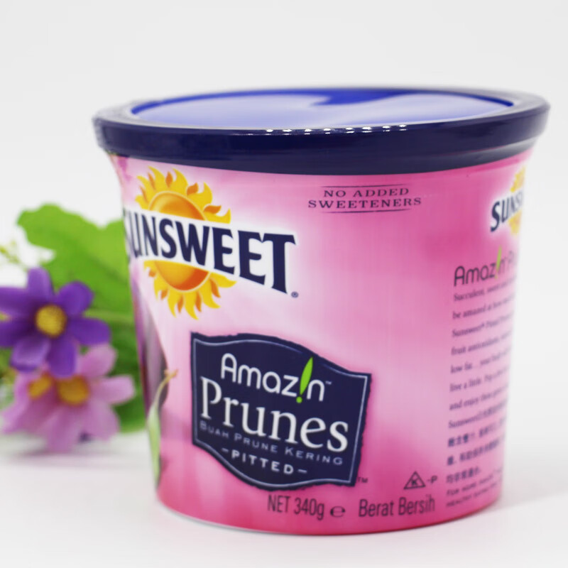 SUNSWEET進口美國無核日光西梅干零食烏梅梅子酸梅話梅罐裝 大顆去核西梅干340g