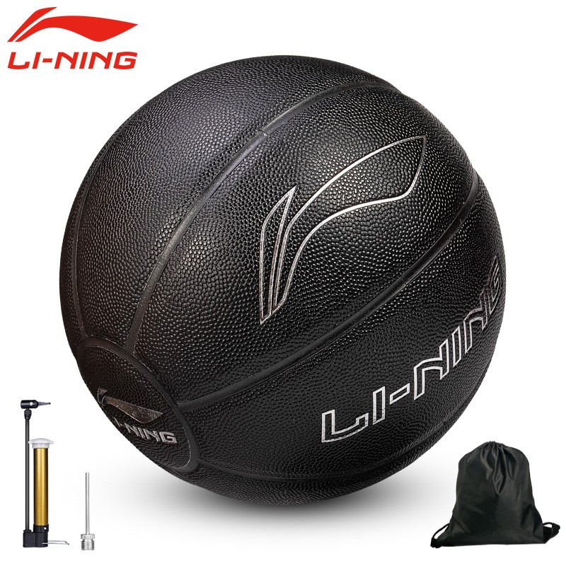 篮球室外室内pu皮耐磨软手感成人中学生反伍比赛训练用球 7号 黑色
