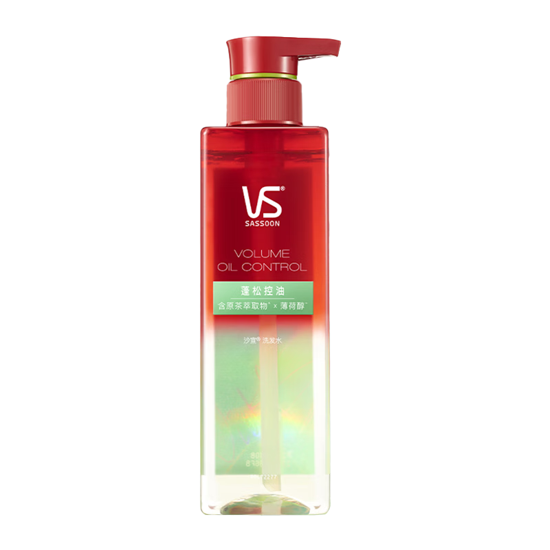 沙宣（VS）无硅油洗发水蓬松洗发露干性油性发质清润控油你男女通 清润裸感洗发水500ml油性扁堤