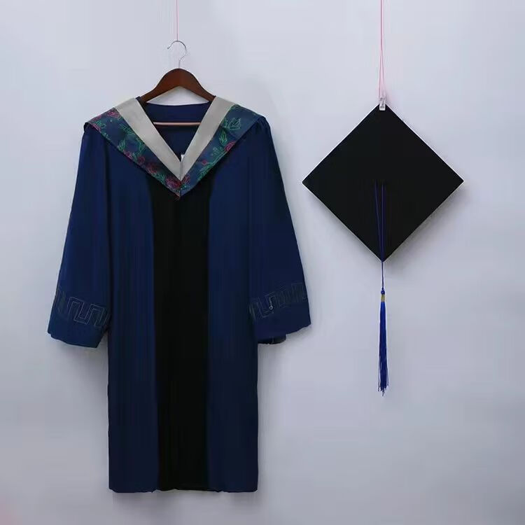 雪澈碩士服研究生學(xué)位服學(xué)士服大學(xué)生畢業(yè)禮服文科理科工科定制男女款 碩士灰色理科-高端面料-貢絨 XL