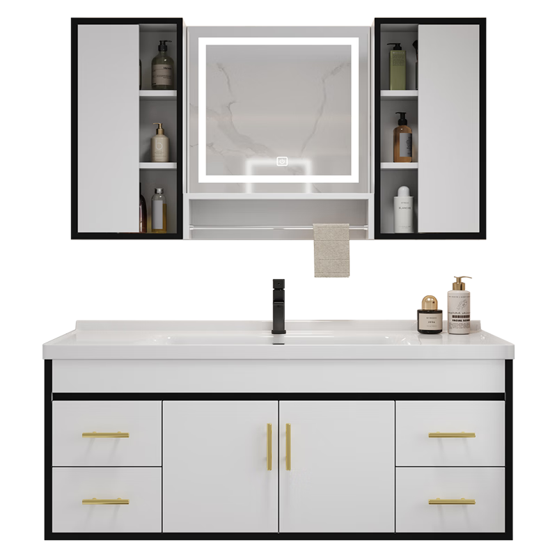 ���ڲ�����ԡ����Ʒʵľԡ�ҹ�����մ�һ����ϴ����ϴ����ϴ��̨�财�ﾵ����װ06�� 80cm�׵���+�մ���+��ͨ����