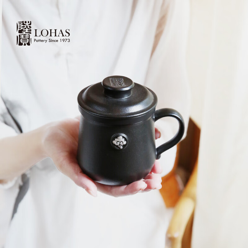 陆宝泡茶杯带过滤马克杯子水杯铂金办公杯可定制礼盒装 云中锦书盖杯