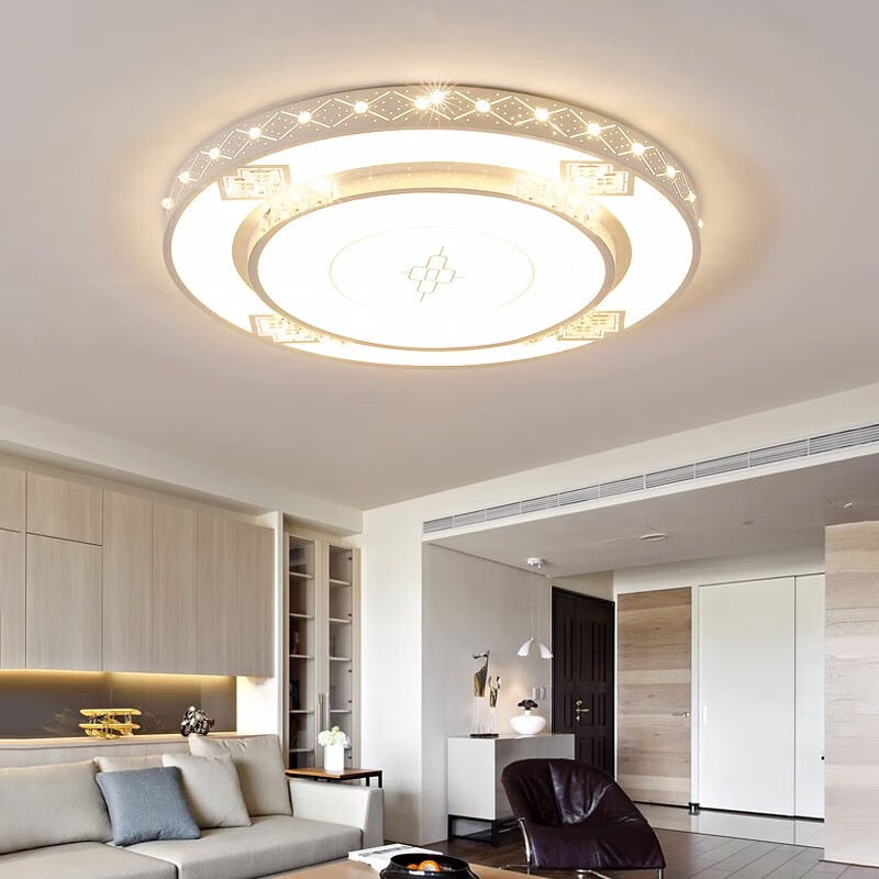 灯诺堡2025年新款简约现代大气客厅灯房间led吸顶灯具大厅主卧室灯家用 120*80cm无极