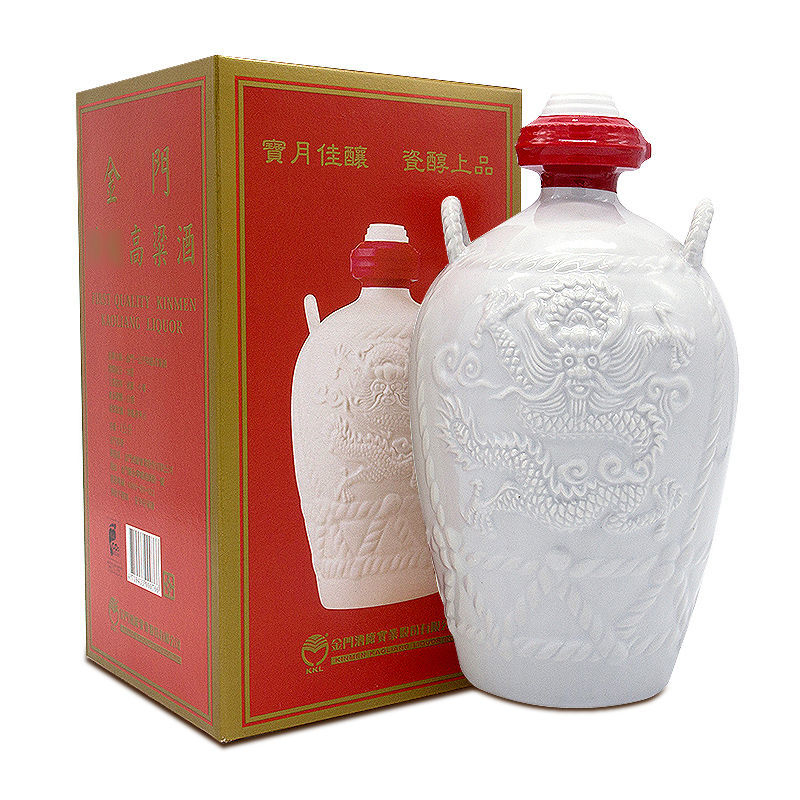 金门·高粱酒58度 1000ml白瓷坛装小白龙纯粮固态发酵白酒送礼佳品 1